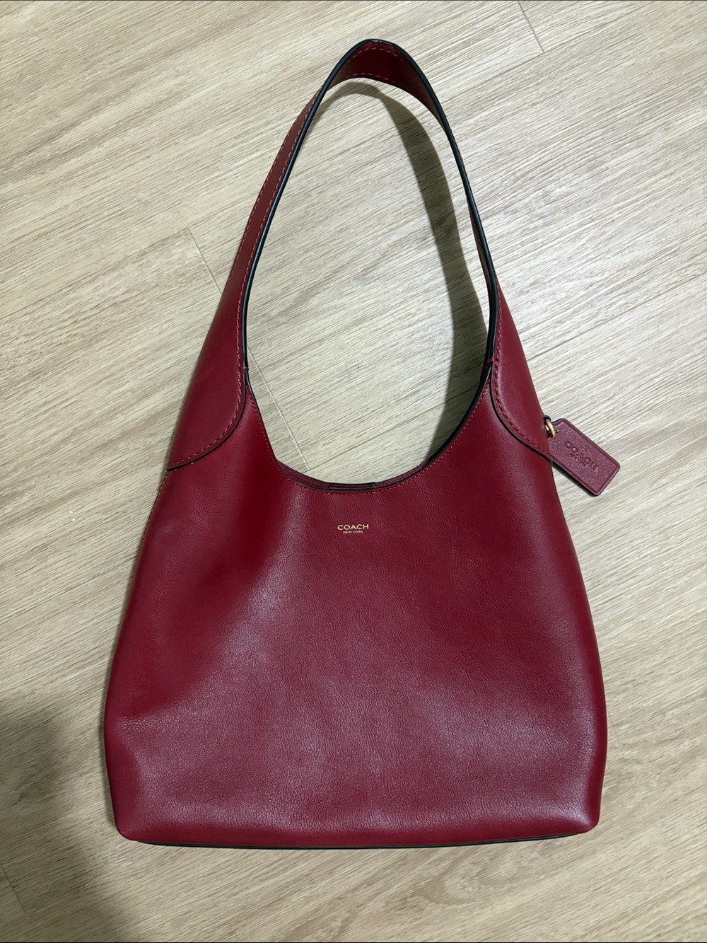 Coach Red Leather Shoulder Bag 28